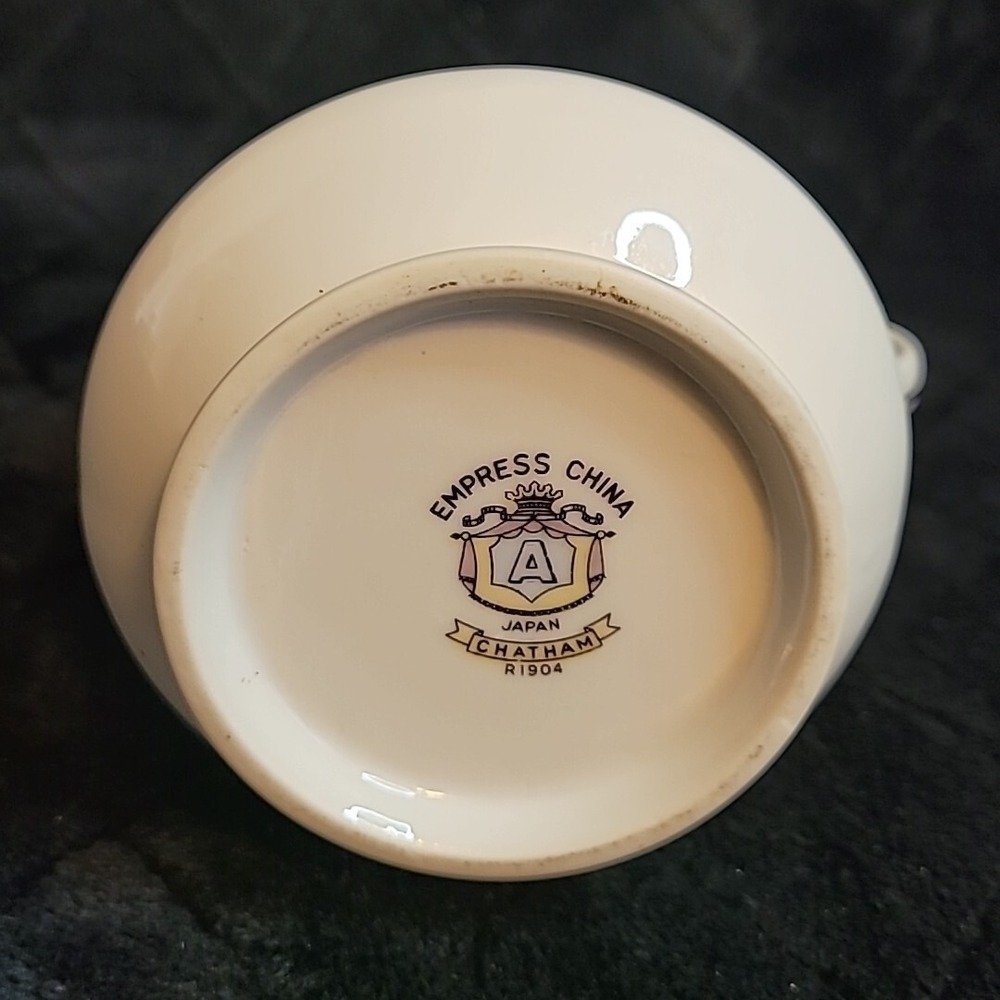 Empress China Chatham R1904 Creamer & Sugar Bowl + Lid Japan - Picture 13 of 16